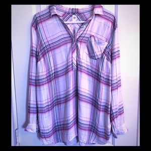 Maternity plaid/flannel tunic
